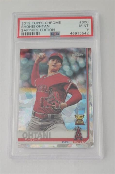 2019 Topps Chrome Sapphire Edition Shohei Ohtani 600 PSA 9 Mint Rookie