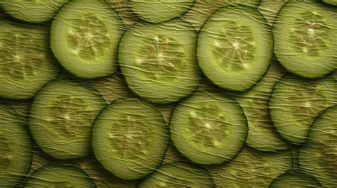 Premium Ai Image Nourishing Cucumber Texture Background Infusing