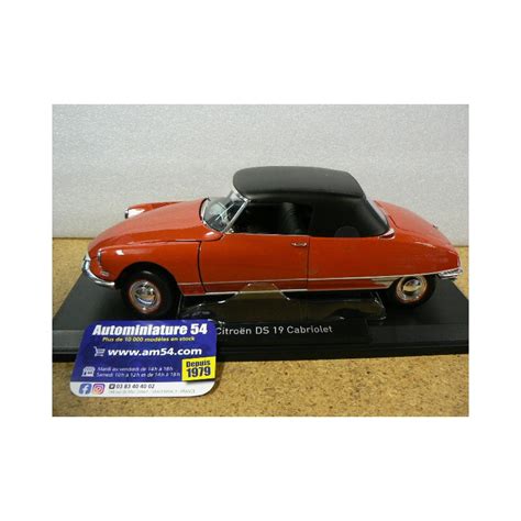 Citroen DS 19 Cabriolet 1961 Corail Red 181599 Norev