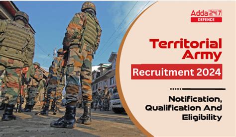 Territorial Army Recruitment Application Form Link Active