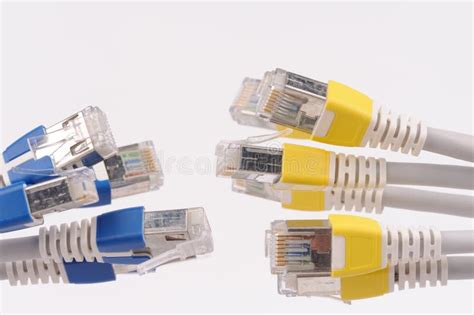 Computer Network Cables Over Grey Background Photos Free And Royalty