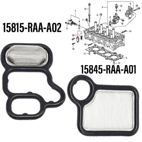 VTEC Solenoid Gasket Spool Valve VTC Filter Screen Seal