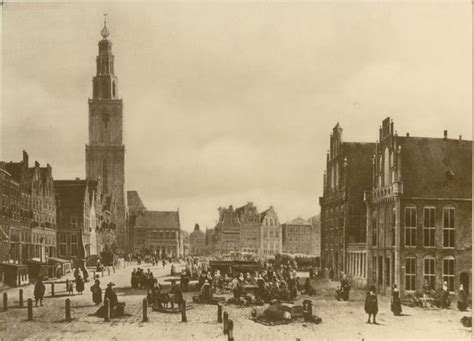 Grote Markt Groningen Stad Oude Fotografie