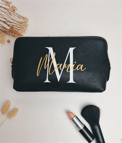 Personalisierte Kosmetiktasche Mit Initiale Und Name Etsy De