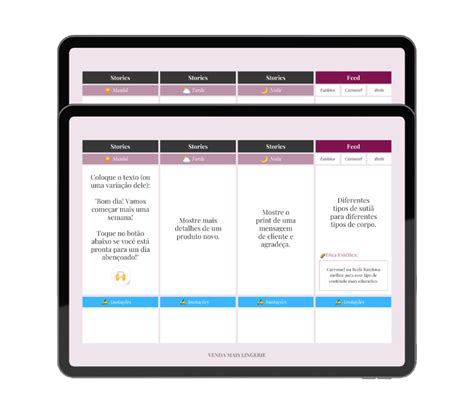 Calend Rio Dias De Conte Do Para Instagram De Lingerie Venda Mais Lingerie Venda Mais