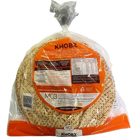 Meb Foods Khobz White Pita Pack Woolworths