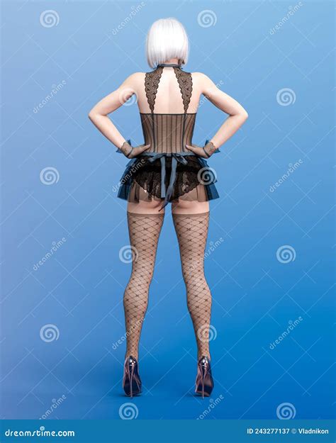 Beautiful Woman In Lace Lingerie Stock Illustration Illustration Of Fetish Elegant
