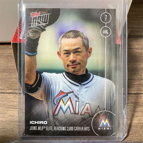 Yahooオークション 2016 Topps Now イチロー 3000本安打 記念インサ