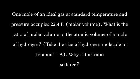 One Mole Of An Ideal Gas At Standard Temperature And Pressure Occupies