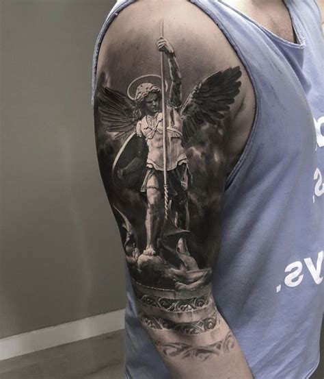 Archangel Michael Tattoo St Michael Tattoo Christ Tattoo Jesus