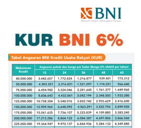 Tabel Angsuran KUR BNI 100 Juta Terbaru 2024 Cek Disini Pasundan