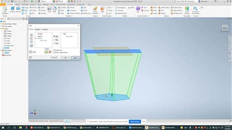 How To Use The Loft Tool In Autodesk Inventor Youtube