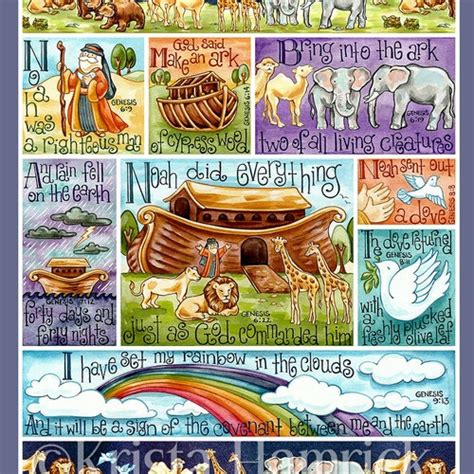 Art Print Noahs Ark Original Art Print 8x10 11x14 Etsy