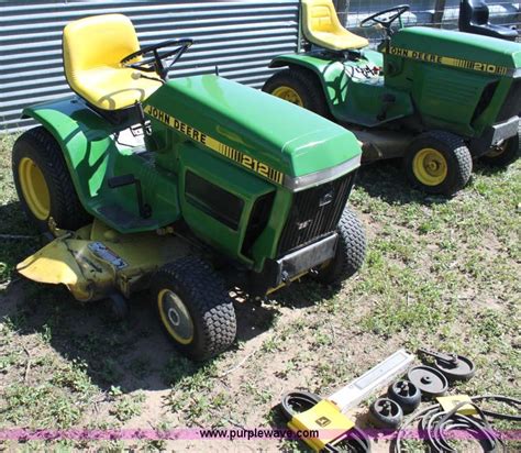 John Deere 212 Lawn Mower In Cunningham Ks Item Ae9245 Sold Purple