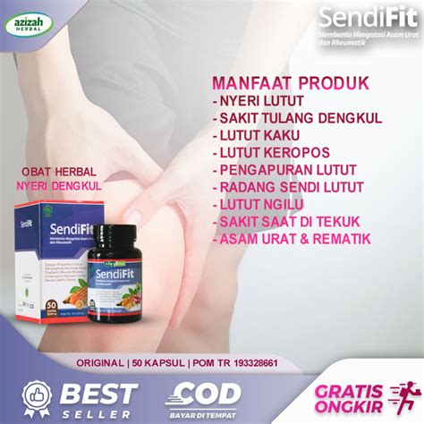 Jual Obat Pelumas Sendi Lutut Kaku Sakit Cedera Bengkak Kopong Keropos