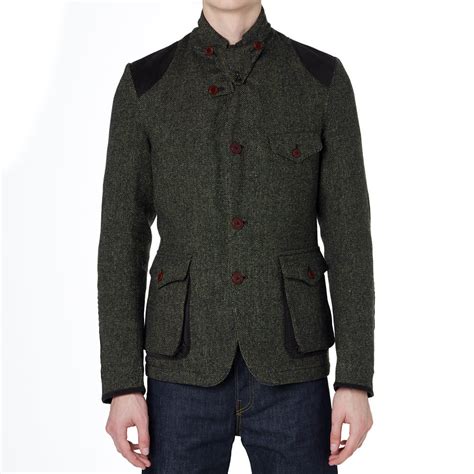 Barbour Dept B Beacon Sports Tweed Jacket Green End