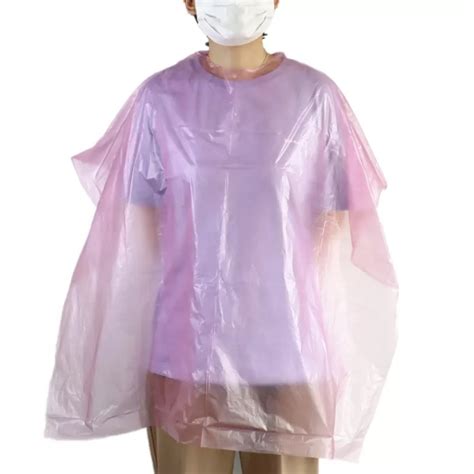 Pe Waterproof Apron Hair Cutting Cape