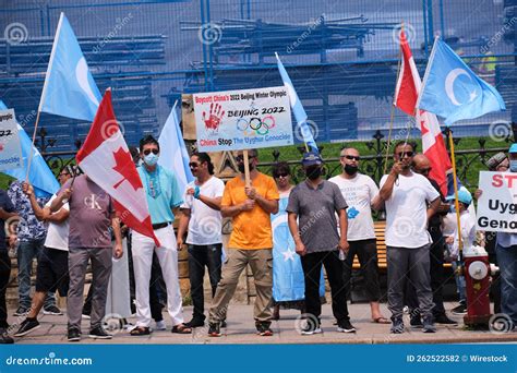 Uyghur Protest in Ottawa, July 2021 Editorial Photography - Image of uygur, stop: 262522582