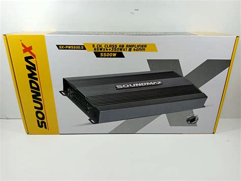 Soundmax Kanal Amfi Soundmax Sx Pw W Bass Kontroll Oto