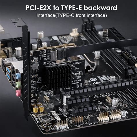 Buy Beyimei Pci E X To Usb A Key Gen Front Type C Expansion Card