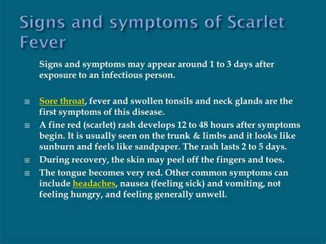 PPT - Scarlet Fever: Causes, Symptoms, Treatment and Prevention PowerPoint Presentation - ID:8008648