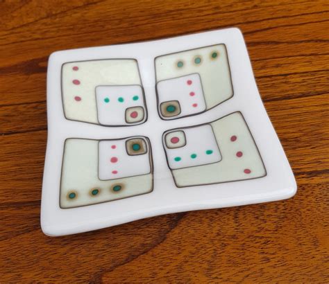 Reactive Fused Glass Dish Boho Ooak Perfect T Special Occassion Birthday Christmas