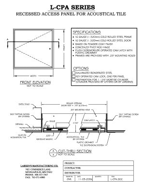 Fillable Online Access Panels L Cpa Series Submittal And Detail Sheets