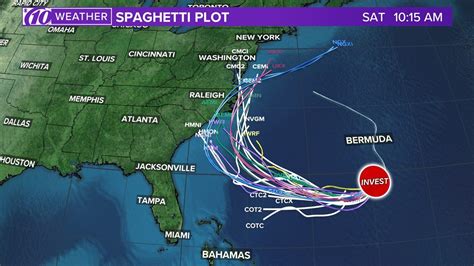 Track Invest 98L: Spaghetti models, forecast cone and satellite | wtsp.com