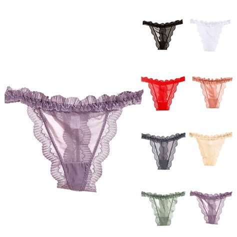 Women Sexy Tulle Lace Low Waist Perspective Sensuality Panties