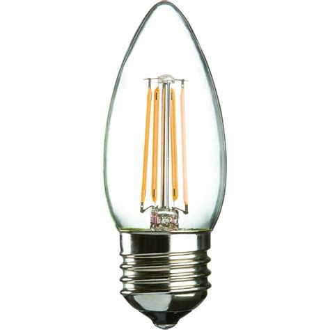 Led Dimmable Filament Candle Light Bulb W E Warm White K Light