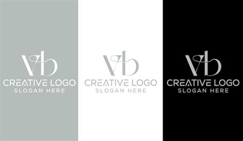 Premium Vector Initial Letter Vb Logo Design Monogram Creative Modern