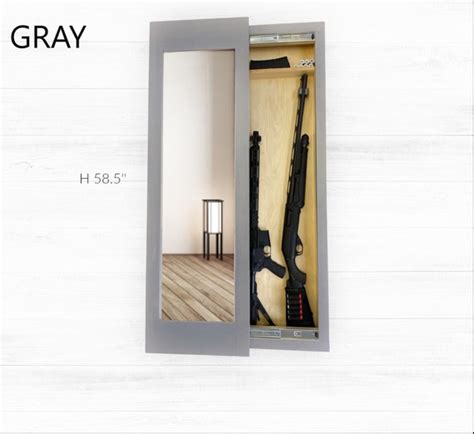 Hidden Gun Storage Behind Mirror