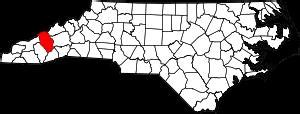 Haywood County on the map of North Carolina 2025. Cities, roads, borders and directions in ...