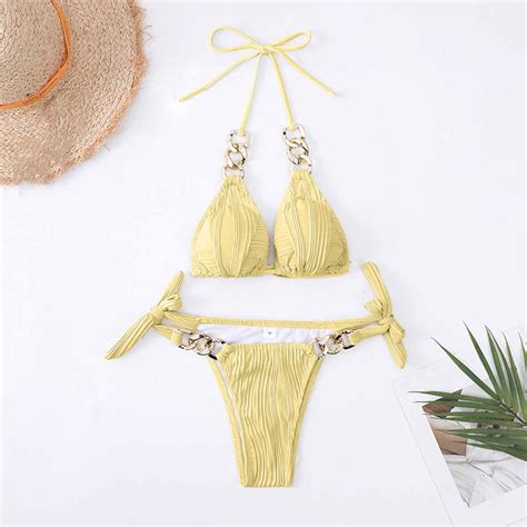 Seaopen Swimsuit Under Dollars Women Swimsuit Bikini Sets Halter