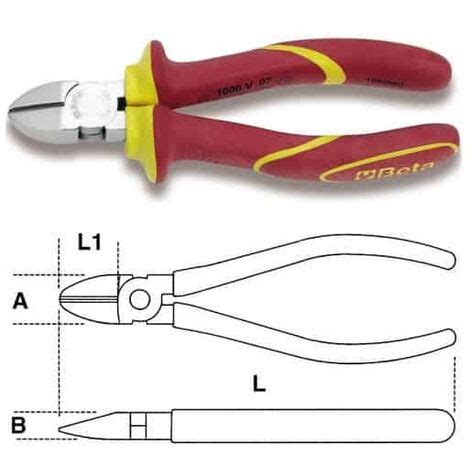 BETA Pince coupante diagonale isolée 1000V 1082MQ 170 mm