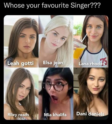 Whose Your Favourite Singer Leah Gotti Elsa Jean Lana Rhodes Riley