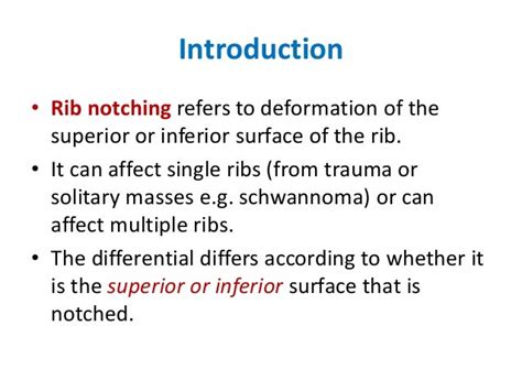 Rib notching