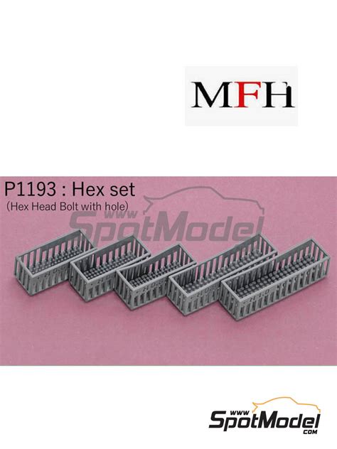 Model Factory Hiro P1193 Detail Hexagonal Head Bolt With Hole Set