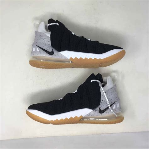 Nike LeBron 18 Black White Gum | Grailed