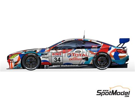 Nunu PN24042: Car scale model kit 1/24 scale - BMW M6 GT3 Walkenhorst ...