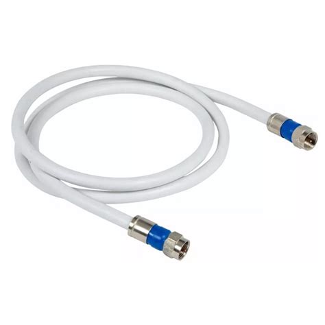 Cabo Coaxial Para Antena De TV Conector Rg6 1 Metro Crimpado Pronto