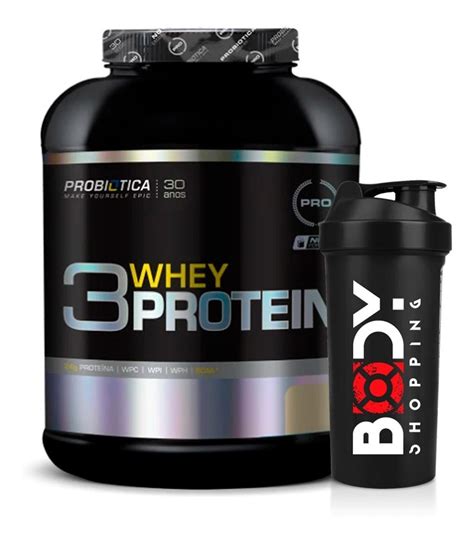 Whey Protein 3w 2kg Probiotica Isolado Hidrolis Wpc Frete grátis