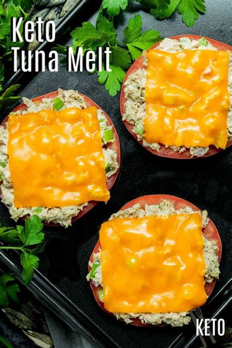 Keto Tuna Melt Is An Easy Keto Lunch Recipe Made With Fresh Tomato