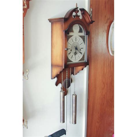 Vintage Linden Pendulum Wall Clock Ebth