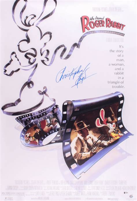 Christopher Lloyd Signed "Who Framed Roger Rabbit" 27x39.5 Poster (Beckett Hologram) | Pristine ...