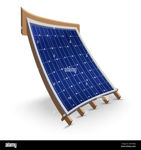 Cartoon Illustration Energy Solar Panel Hi Res Stock Photography And