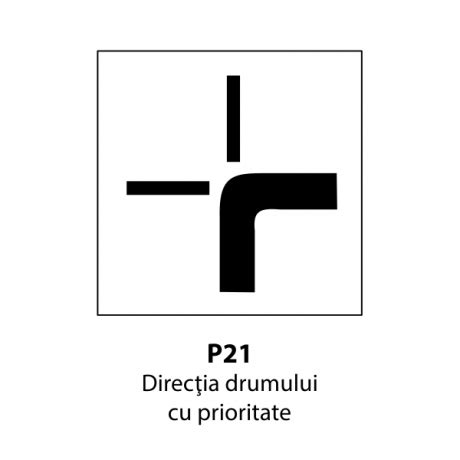 Directia Drumului Cu Prioritate P Indicator Rutier La Doar Lei