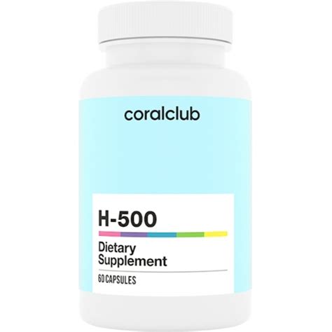Энергия: Антиоксидант H-500, 60 капсул (Coral Club)