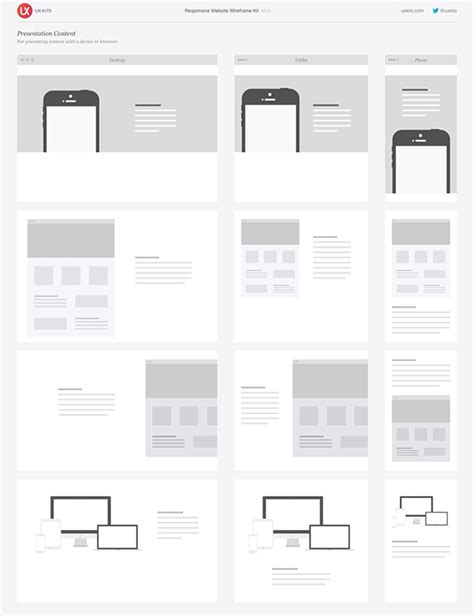 Responsive Website Wireframe Kit :: Behance