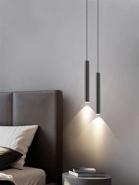 Ld56310 Modern Long Led Hanging Cylinder Pendant Light For Indoor Led